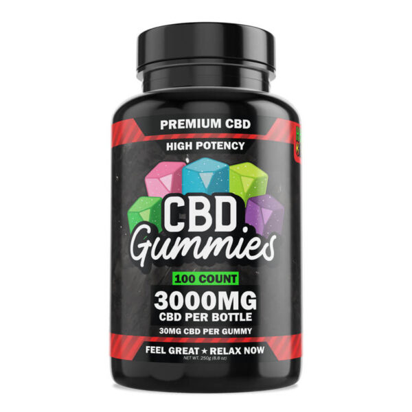 Hemp Bombs 3000mg High Potency CBD Gummies 100ct