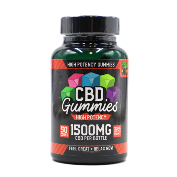 Hemp Bombs 1500mg High Potency CBD Gummies 50ct