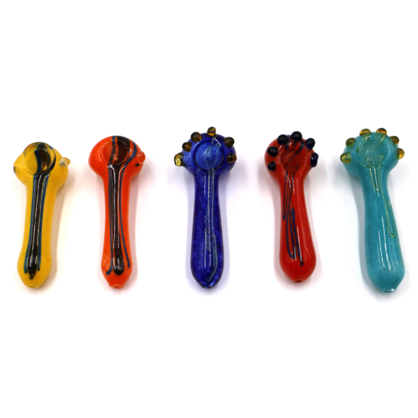 Assorted 4" Pin Stripe Hand Pipe