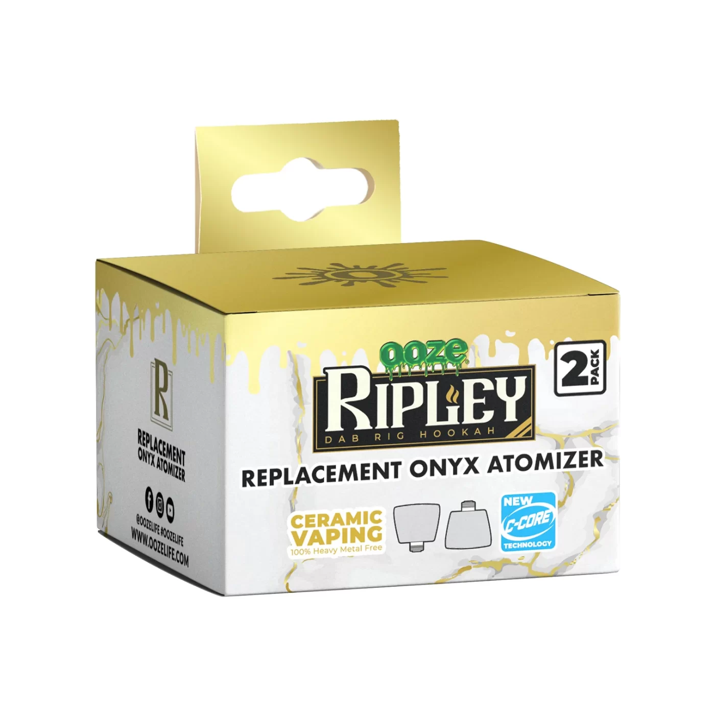 Ripley Replacement King Size Onyx Atomizer 2-Pack - Image 2