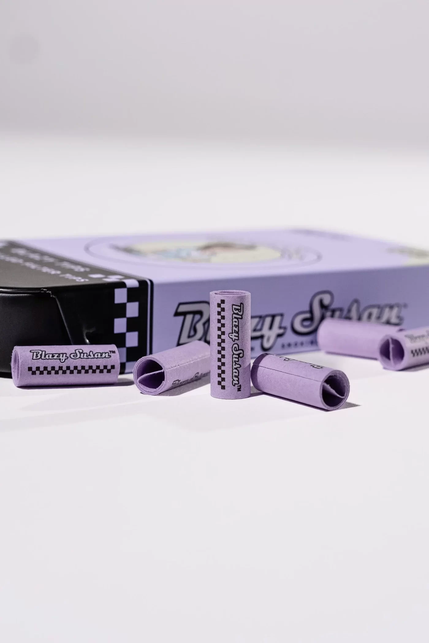 Blazy Susan Pre Rolled Filter Tips 100ct Tin-12 per Display PURPLE