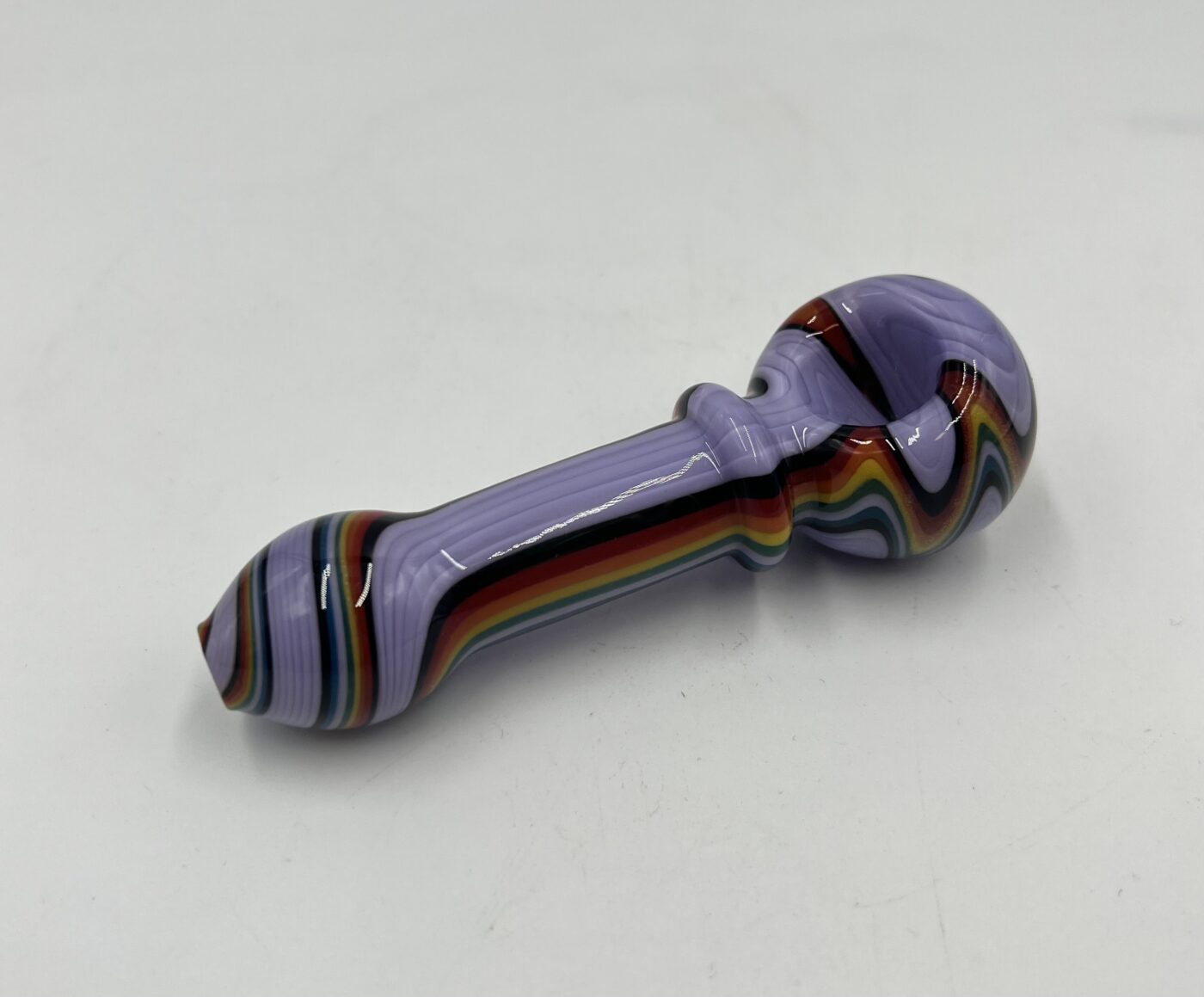 4" Wig Wag Handpipe Purple/Multi
