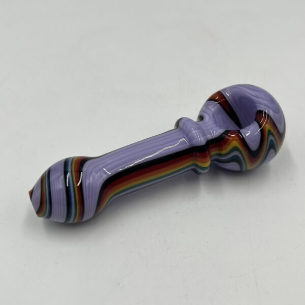 4" Wig Wag Handpipe Purple/Multi