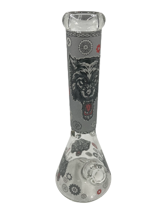 14" Wolf Beaker Grey