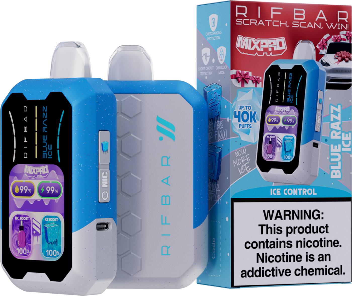 RifBar Mixpro-40k Puff Nicotine Disposable - Image 2