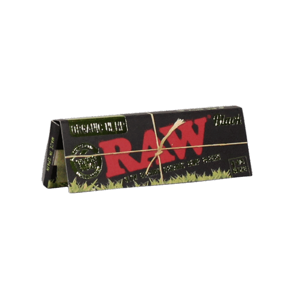 Raw Black Organic Hemp 1 1/4 Rolling Papers 24bx