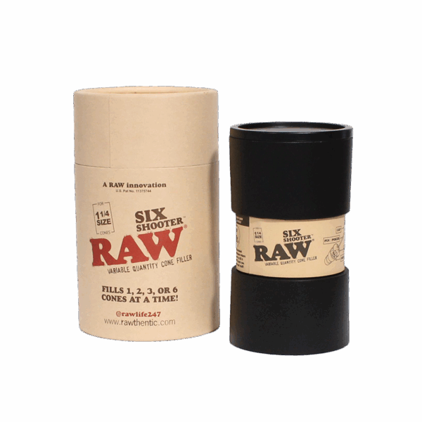 Raw Six 1 1/4 Six Shooter Cone Filler 1ct