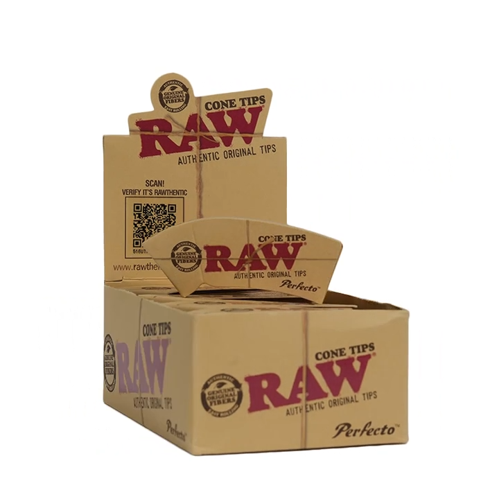 Raw Perfecto Cone Tips with Perforation 24bx